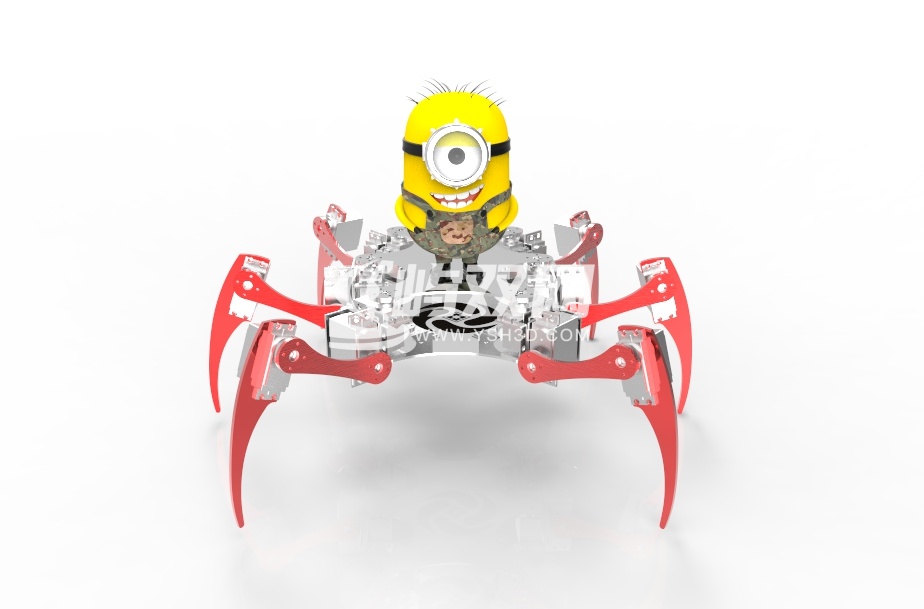 小黄人六足机器人