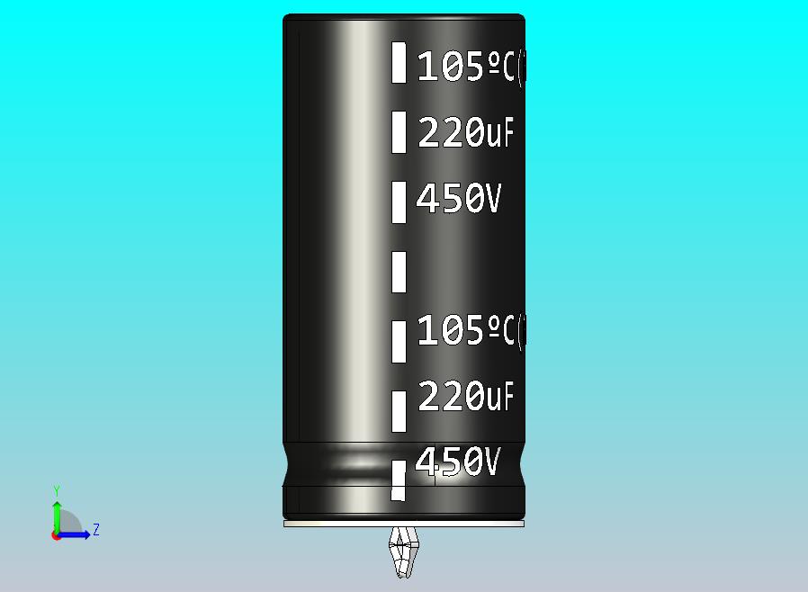 径向电解电容器SNAP-IN 22.2x46.8mm