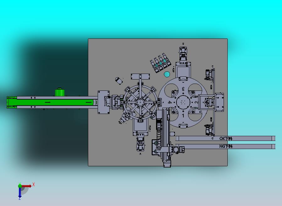 双转盘串联视觉检测机构