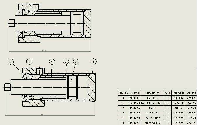 双作用重型液压缸63x40x23mm