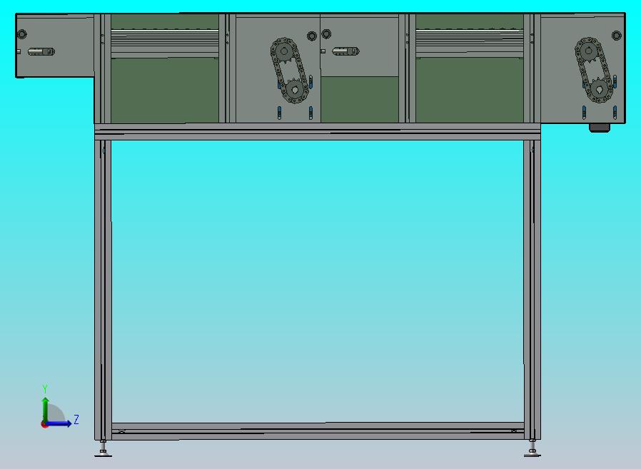 两段倍速链输送机