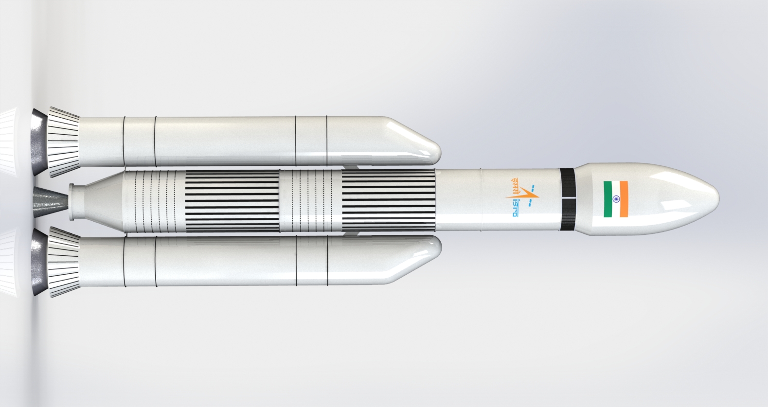 印度LVM3运载火箭简易模型