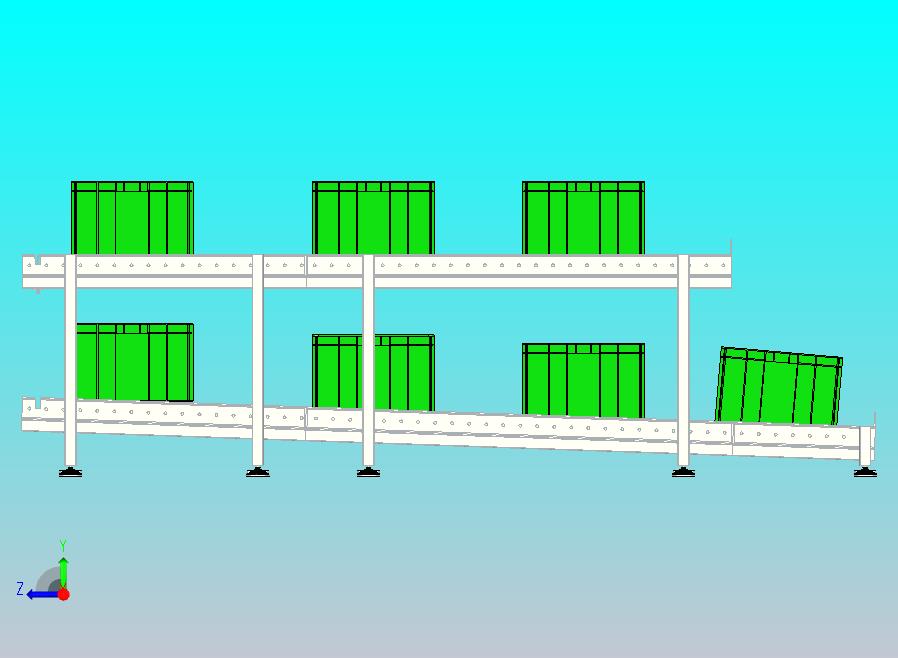 双层背投无动力滚筒线设计