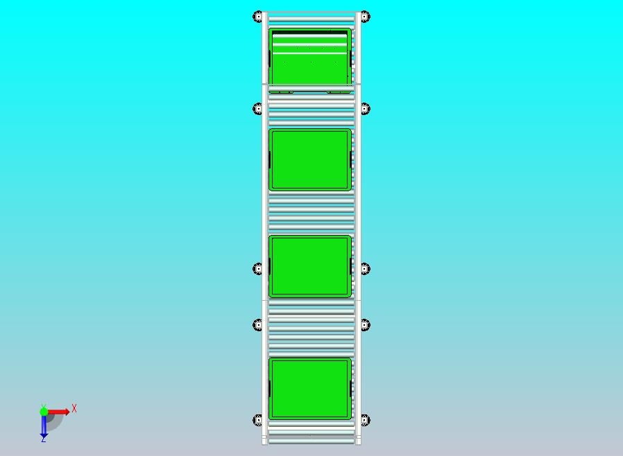双层背投无动力滚筒线设计