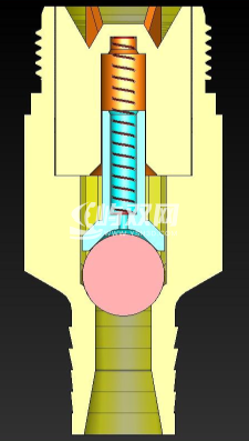 0.25英寸接口处的止回阀