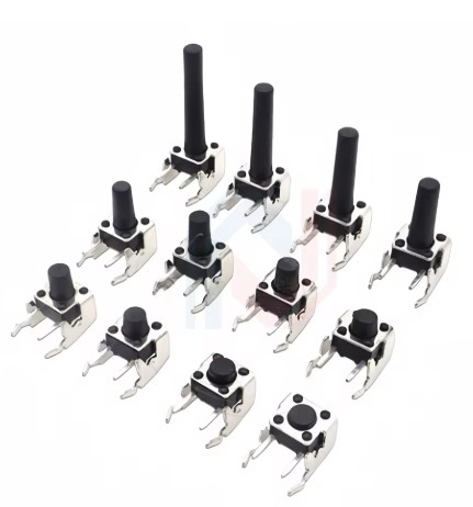 瞬时触觉按钮4针自复位开关直角