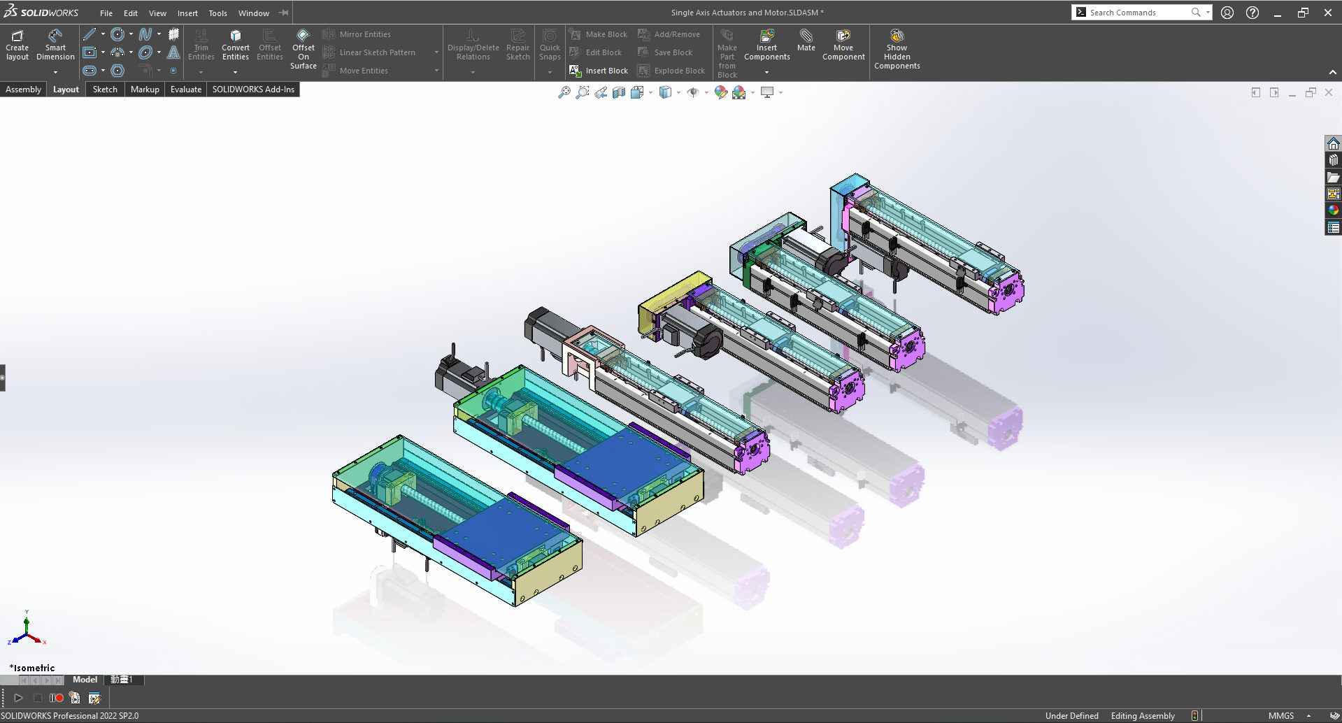 单轴执行器和电机