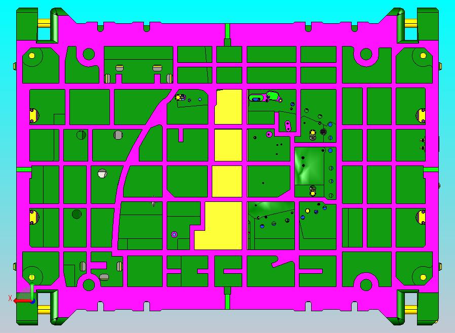 车门修边及斜楔侧冲孔模具