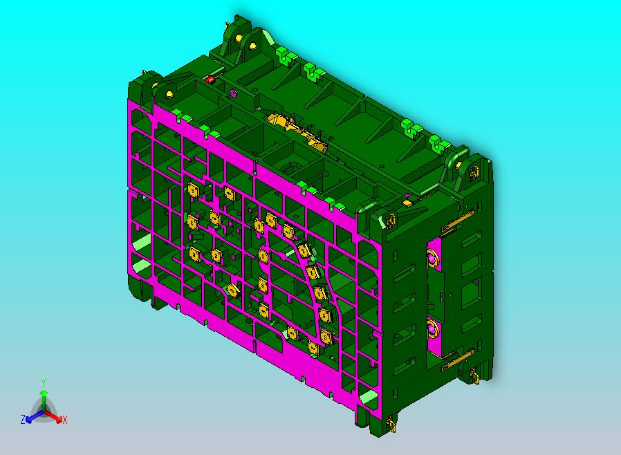车门修边及斜楔侧冲孔模具