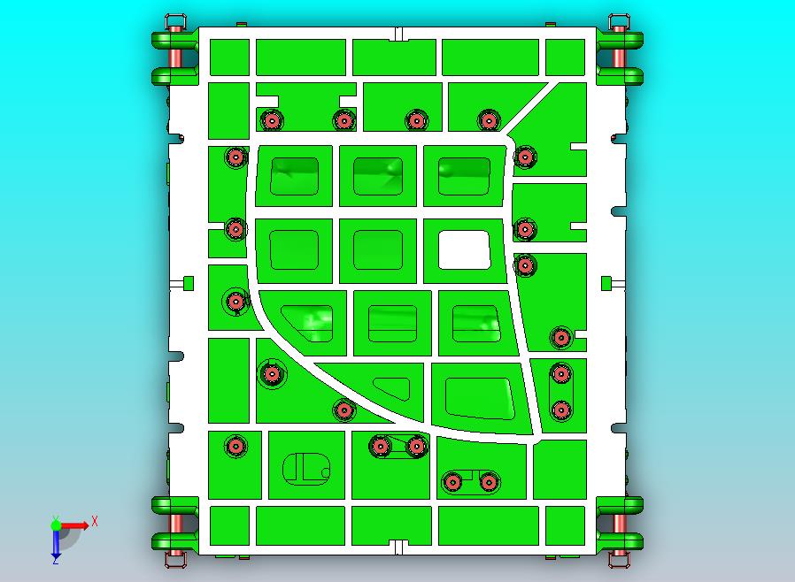 SUV车型前门外板拉延模