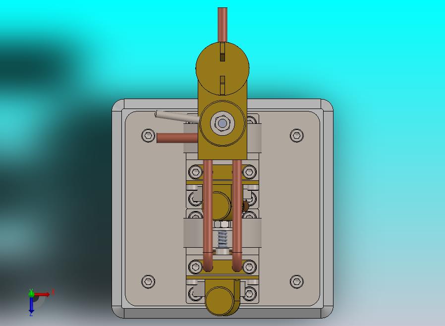 双缸垂直振荡蒸汽机