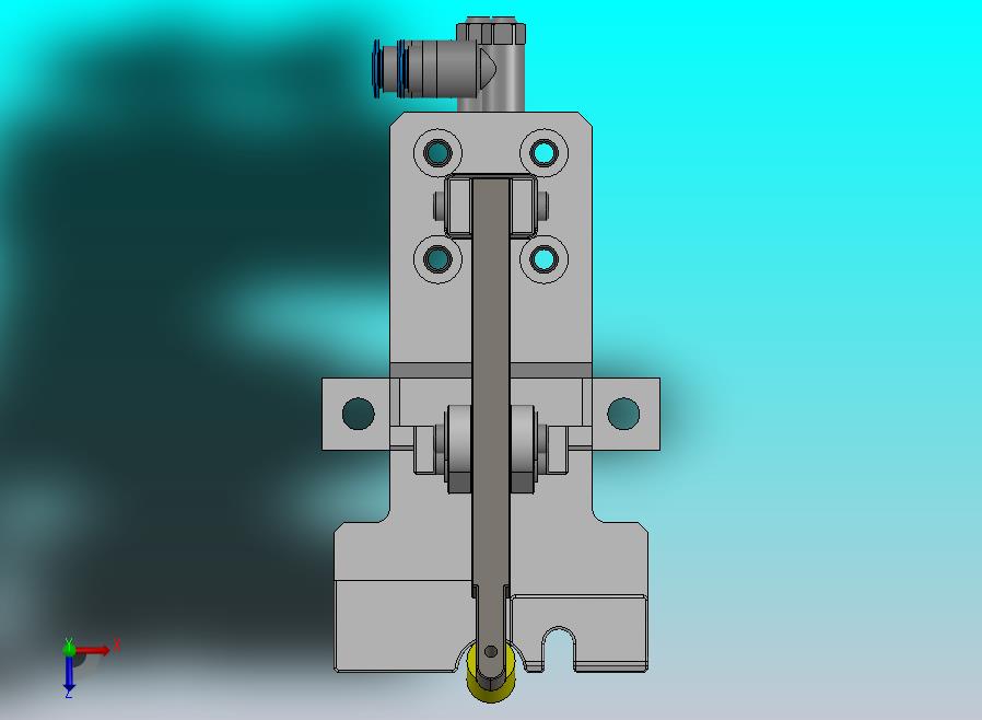 基于薄型气缸的压紧机构