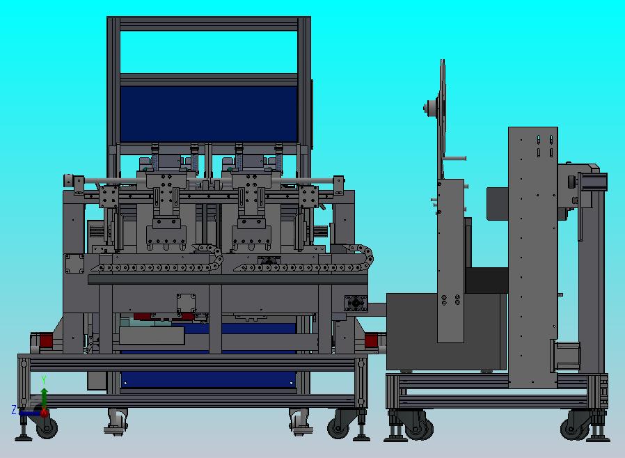 软包塑料袋理袋捆扎一体化平台