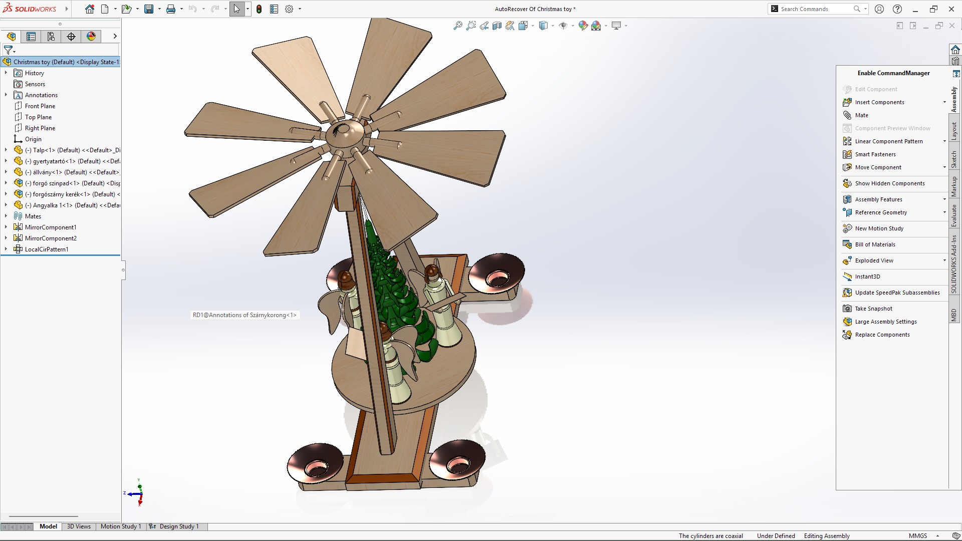 德国德雷兹达的圣诞玩具