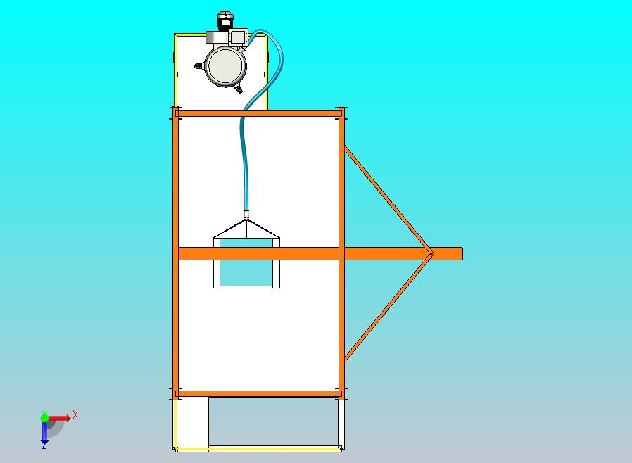 带除尘过滤器的3200球磨机大袋卸料安全平台