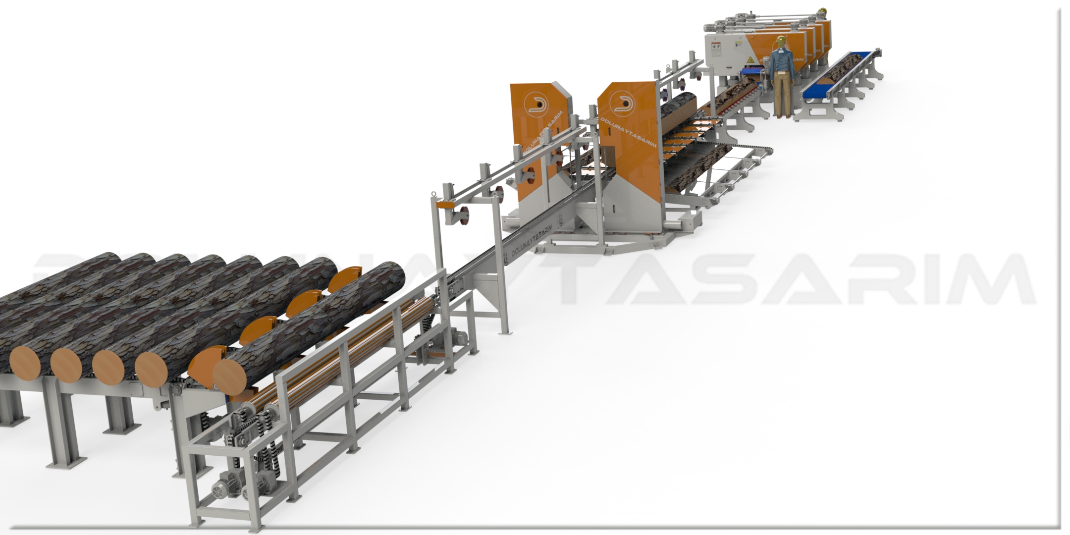 木材加工生产线