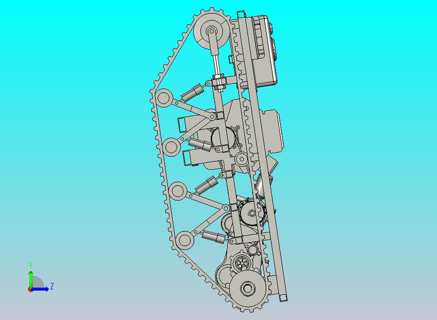 小型农业履带底盘 
