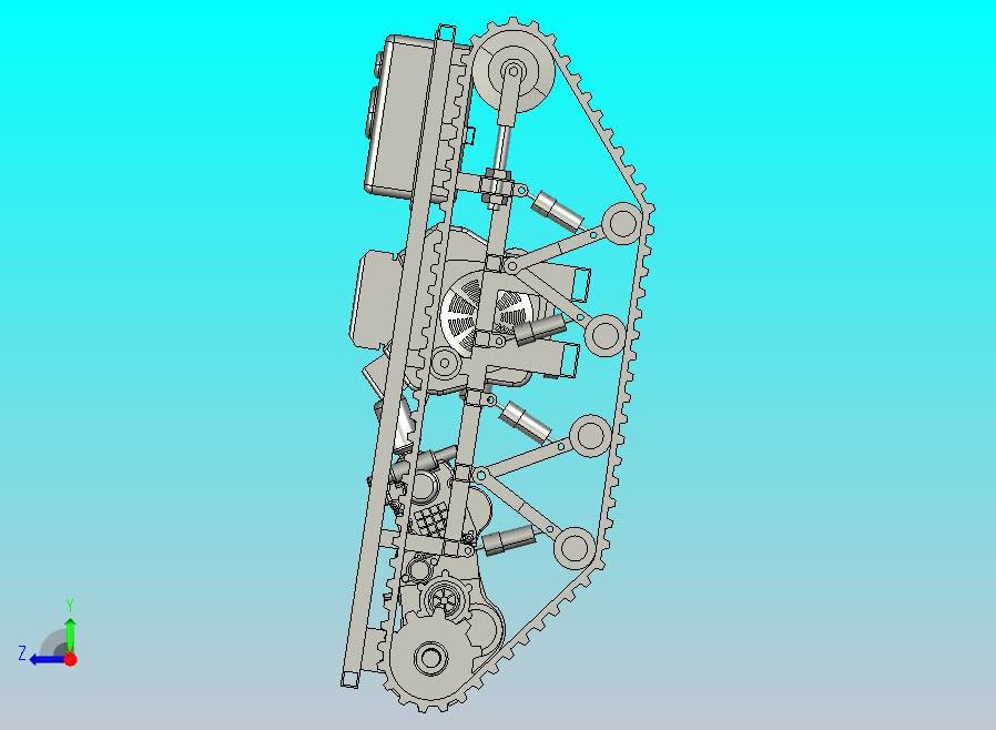 小型农业履带底盘 
