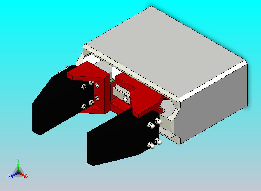 坚固的平行手指机器人夹持器，带62Kg伺服。