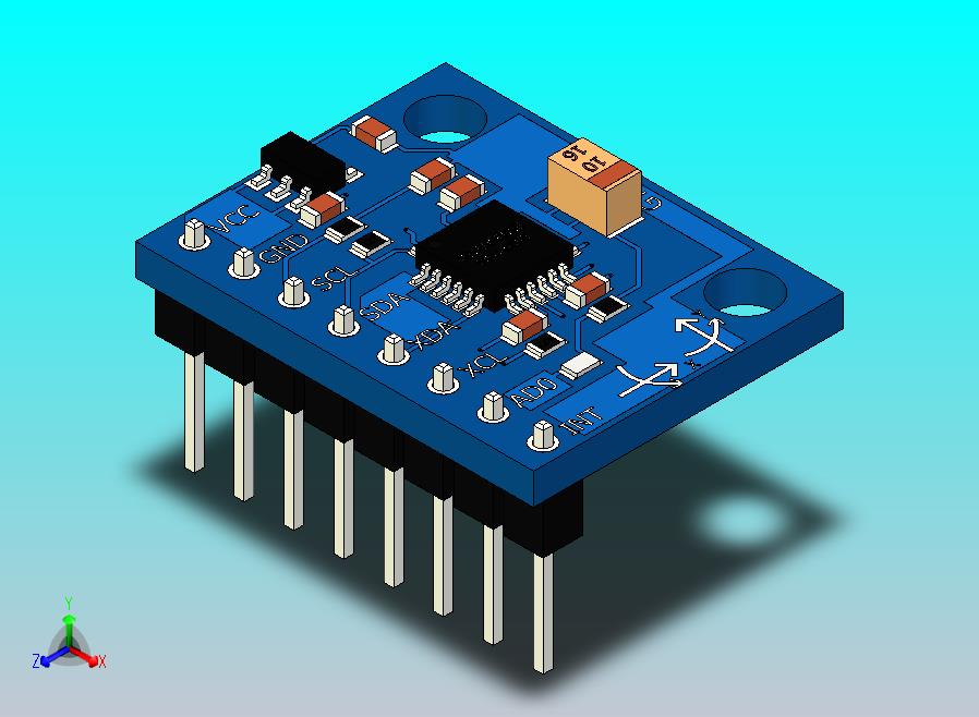 加速度计，角度传感器MPU6050（庆祝10000次下载）