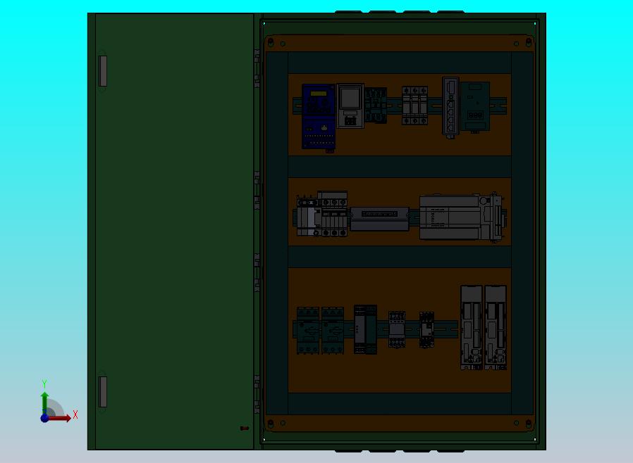 电控柜布局示意图