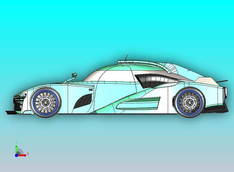 超跑车型的CATIA模型