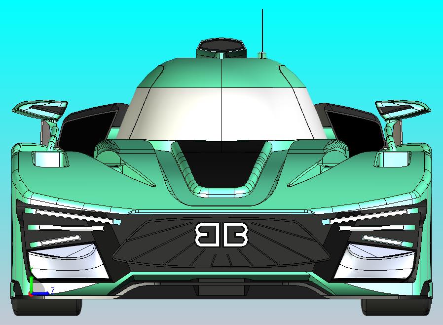 超跑车型的CATIA模型