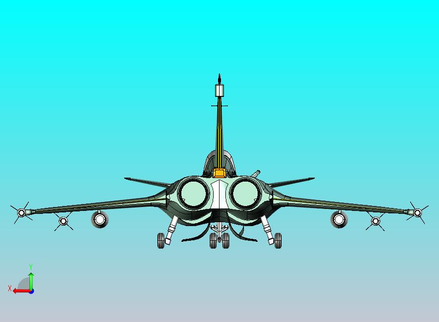 法国阵风战斗机CATIA V5 r21模型