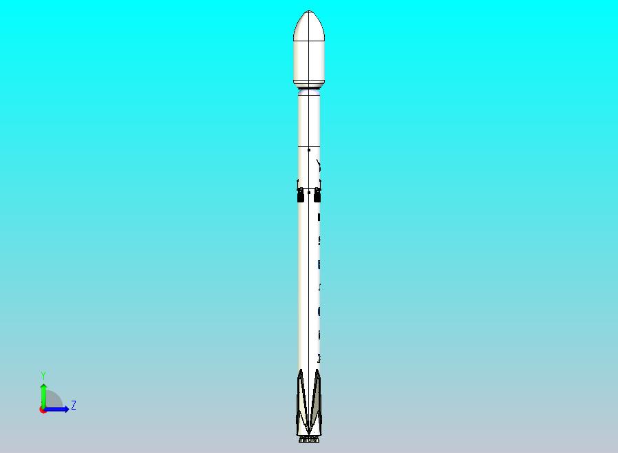 猎鹰重型火箭CATIA V5 r21模型