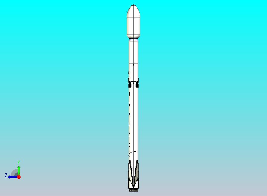 猎鹰重型火箭CATIA V5 r21模型