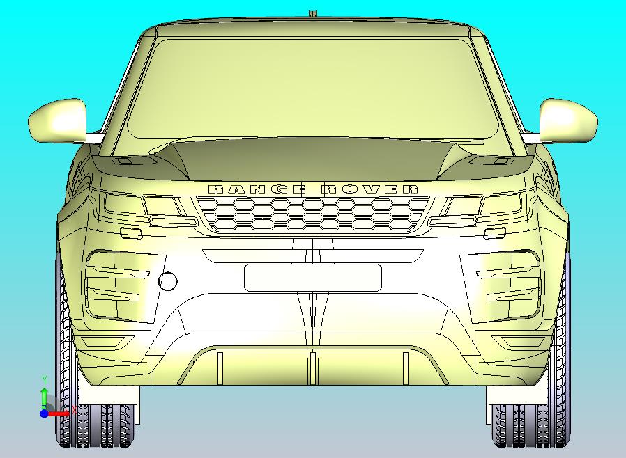 路虎揽胜极光SUV模型CATIA V5 r21