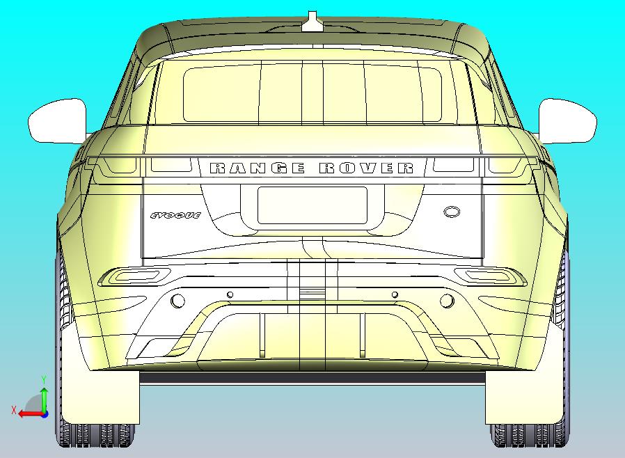 路虎揽胜极光SUV模型CATIA V5 r21