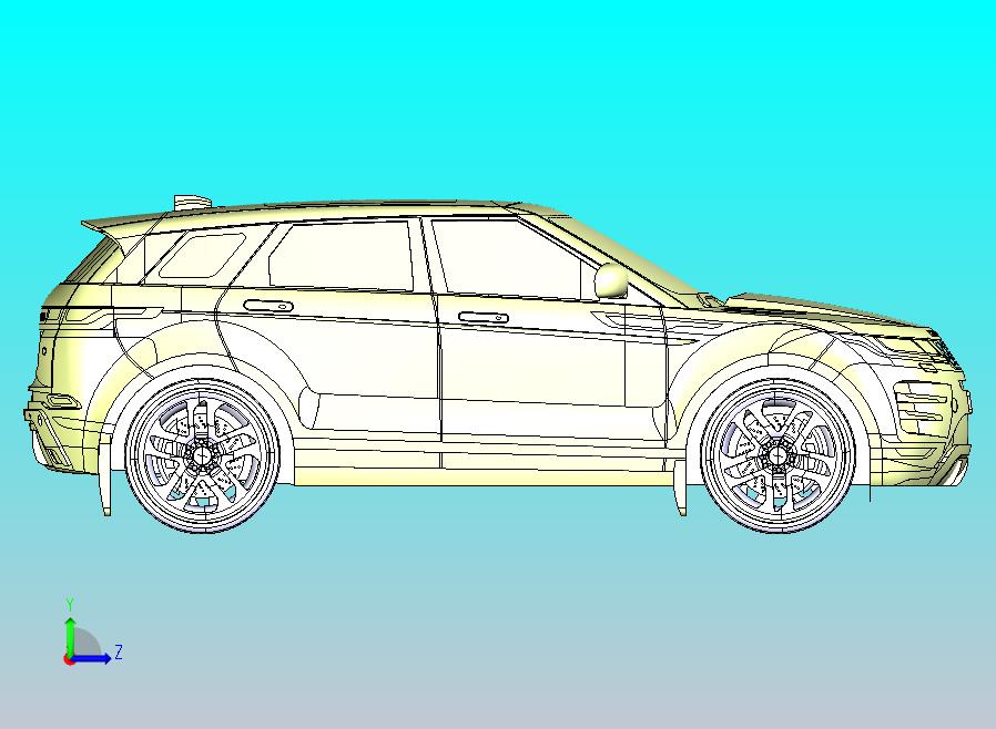 路虎揽胜极光SUV模型CATIA V5 r21