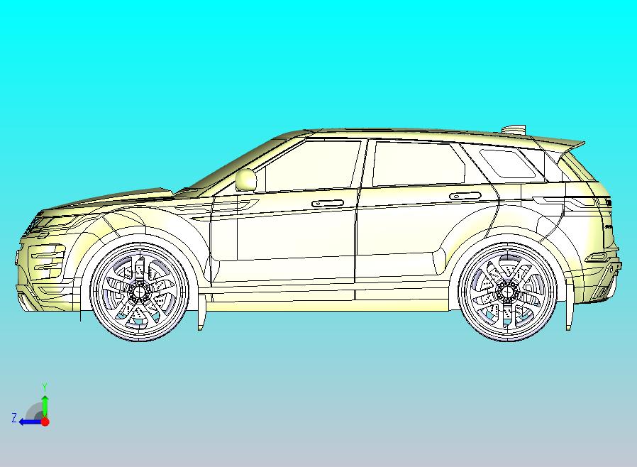 路虎揽胜极光SUV模型CATIA V5 r21