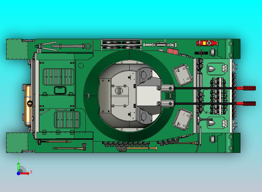 防空自行速射炮CATIA V5 r21模型
