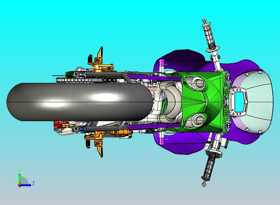 摩托车CATIA V5 r21模型