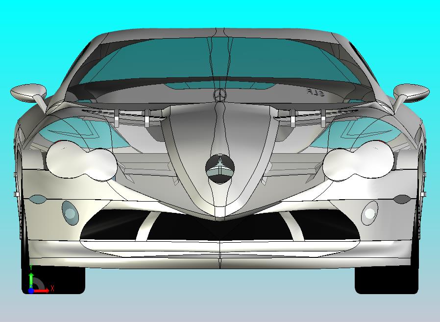 梅赛德斯奔驰跑车UG模型