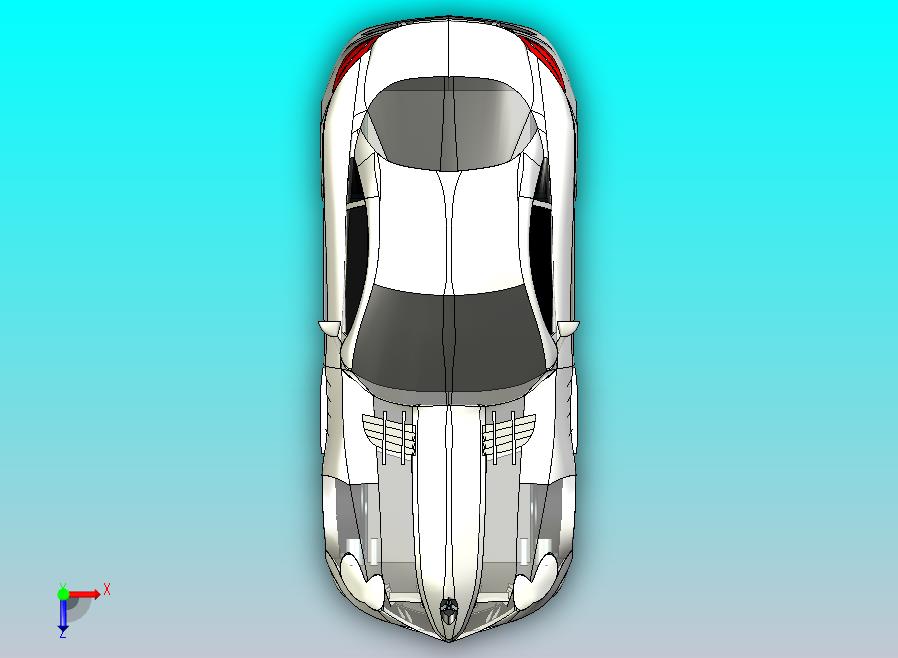 梅赛德斯奔驰跑车UG模型