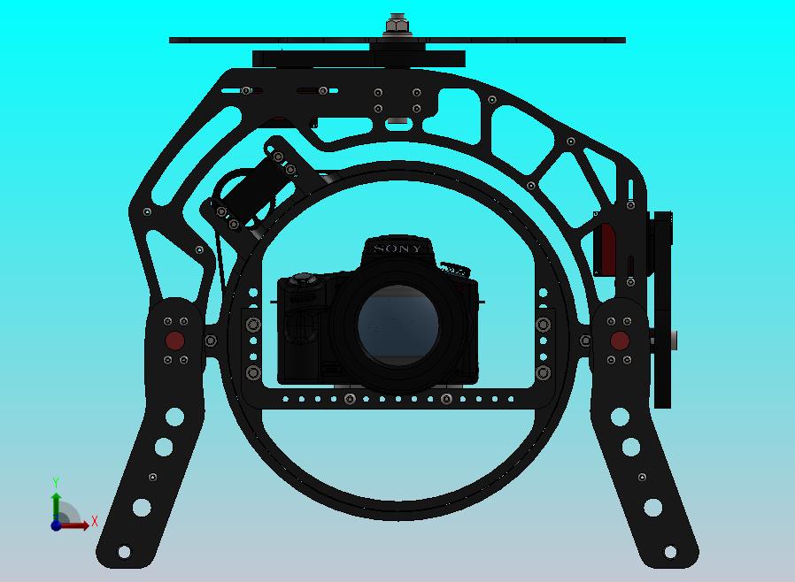 三同轴摄像机支架