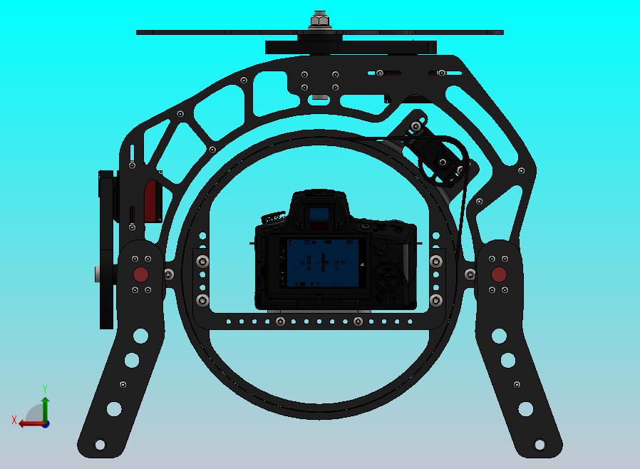 三同轴摄像机支架