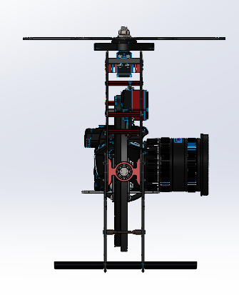 三同轴摄像机支架