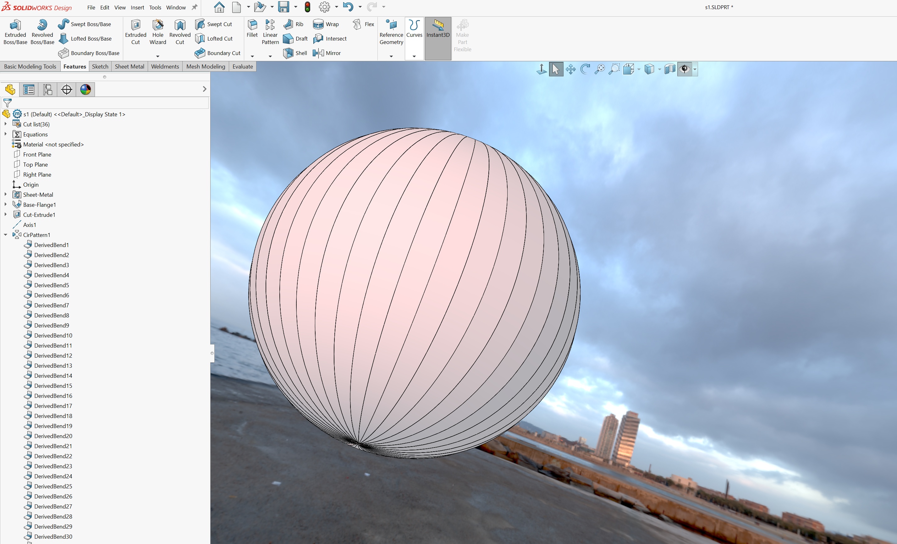 #solidw 中的完美球体