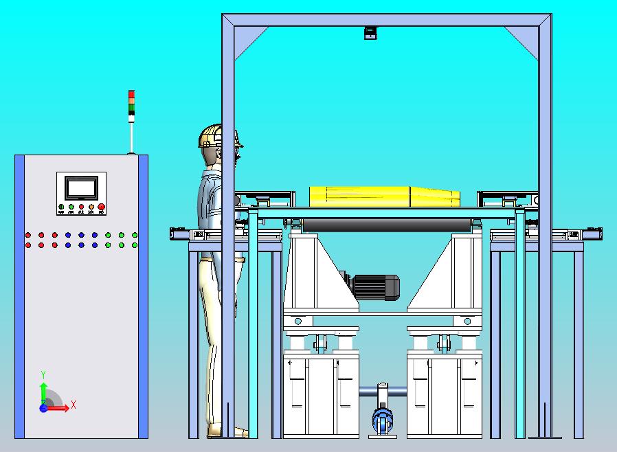 筒状内填充物两端深度自动测量装置