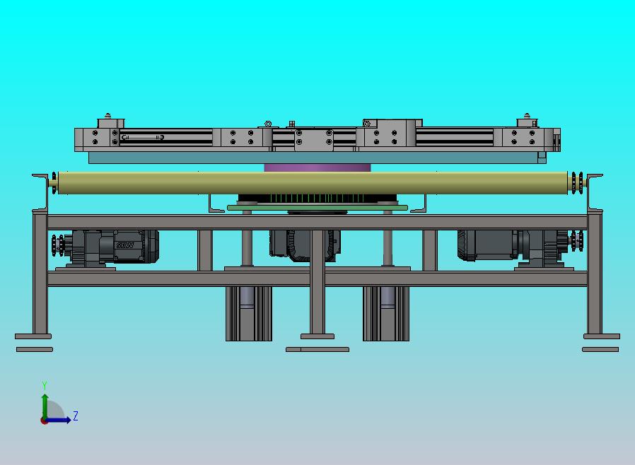 带旋转功能的滚筒输送机