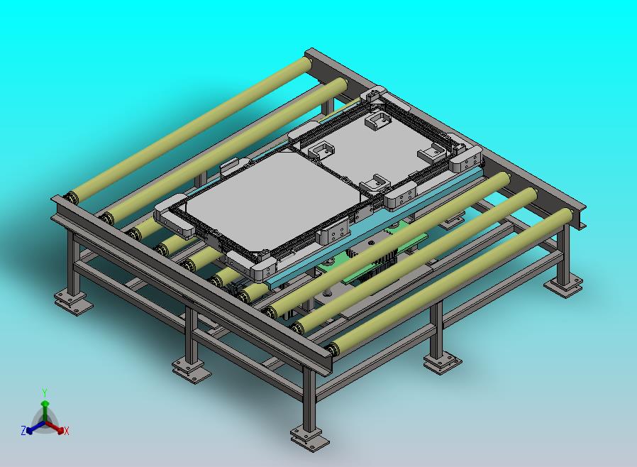 带旋转功能的滚筒输送机