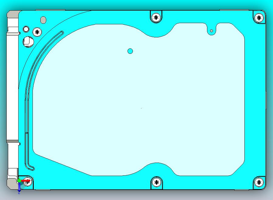硬盘内部结构CATIA V5 r21实体