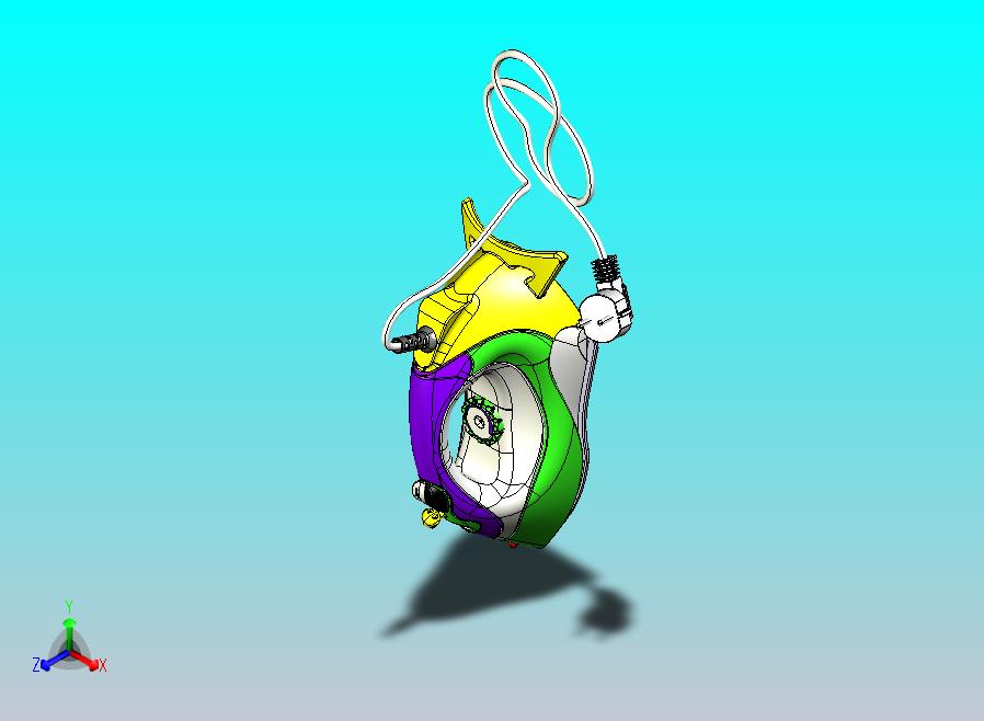 蒸汽熨斗的CATIA V5 r21模型