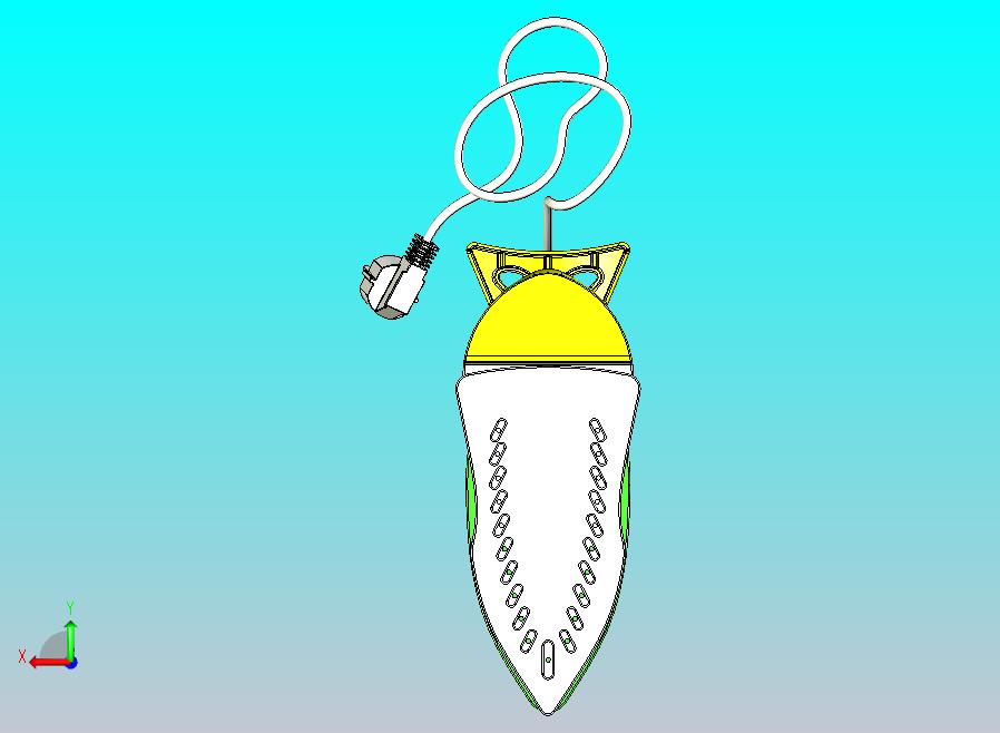 蒸汽熨斗的CATIA V5 r21模型