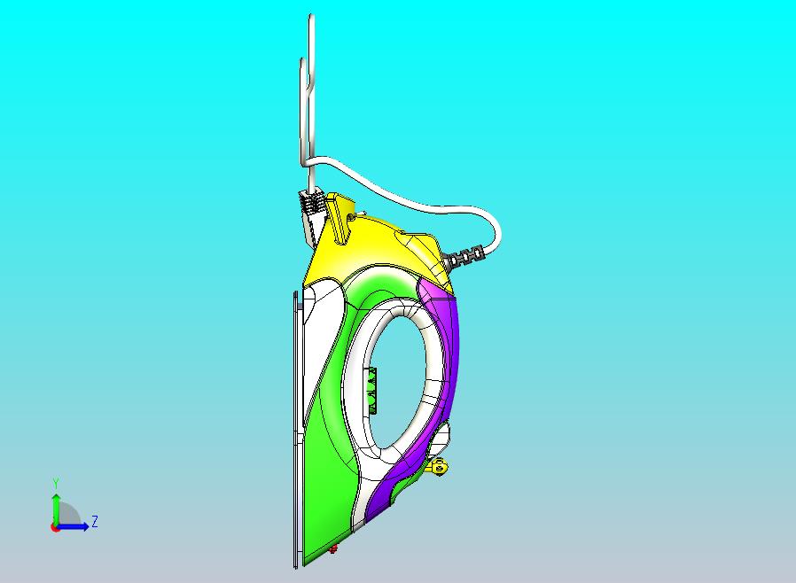 蒸汽熨斗的CATIA V5 r21模型