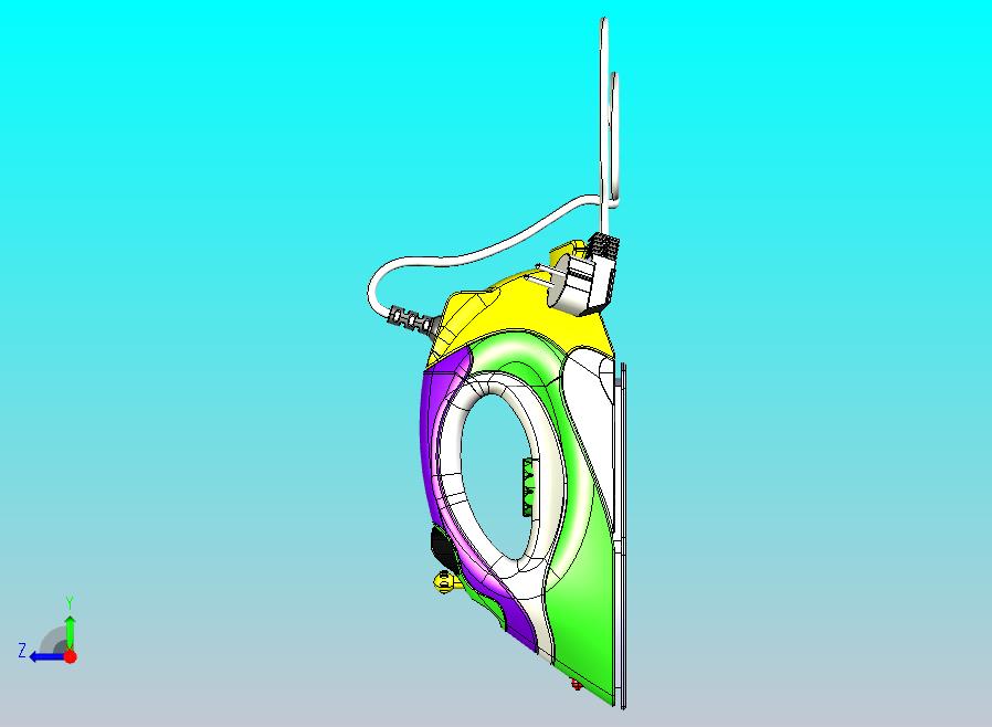 蒸汽熨斗的CATIA V5 r21模型